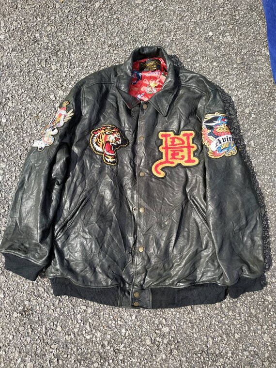 Avirex Ed Hardy Leather Jacket. - Etsy