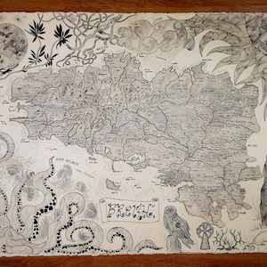 Cartographie imaginaire de la Bretagne
