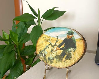 Hunting Decor, Your Hunting Picture on Wood, Custom Wood Photo Transfer, Outdoor Pictures, Hunting Gifts, Deer Pictures, Cabin Decor, Rustic