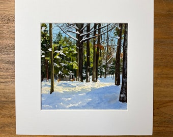 Original painting by Jill Byers - Winter Walk