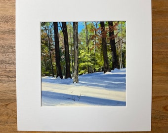 Original painting by Jill Byers - Winter Shadows