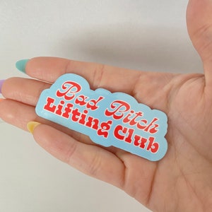 Bad Btch Lifting Club Sticker | Workout Sticker | Gym Sticker | Lifting Sticker