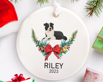 Dog Paw Christmas Ornament, Personalized Pet Christmas Ornament, New Year Gift for Pet Lover, Keepsake for Dog Lovers, Pet Memorial Ornament