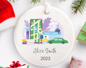 Personalized Driver's License Christmas Ornament, Christmas Gift For New Driver, New Driver Christmas Keepsake, First Car Ornament Gift 2023