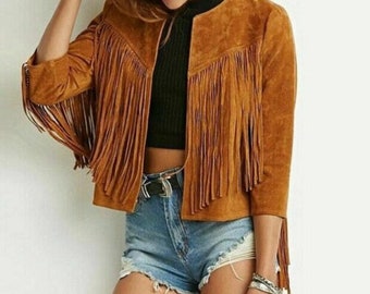 boho fringe jacket