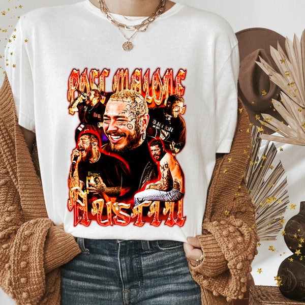 Vintage Post Malone Png, Retro Post Malone Png, Post Malone Fan Png, Post Malone Gift Png