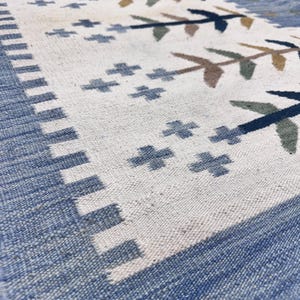 Personalized Handwoven wool Rug, Made to Order scandinavian Kilim Area Rug, Minimalist Scandinavian kilim rug, Marianne Richter inspired Rug