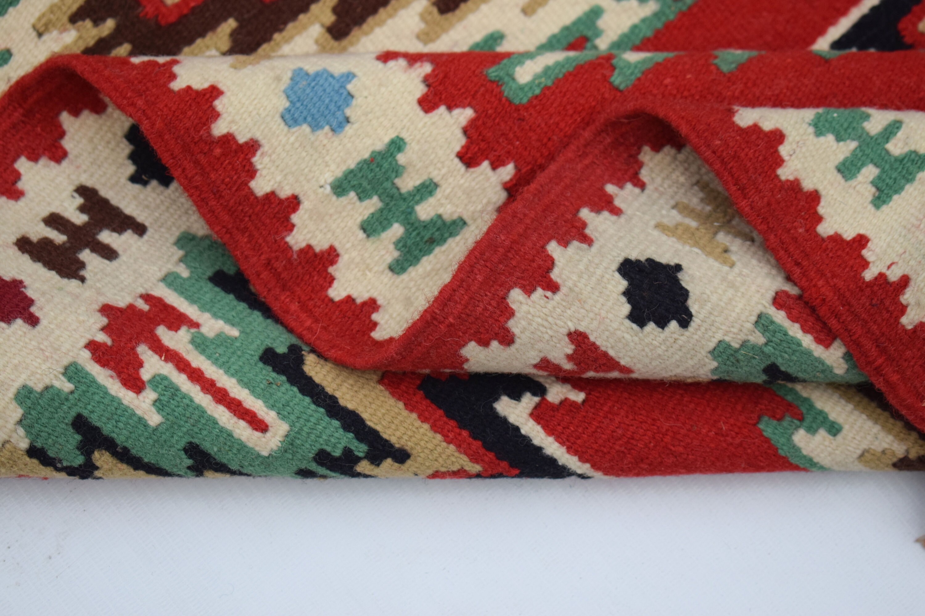 2x4 Kilim Rug, Unique Design Rug, Modern Dhurrie, Handmade