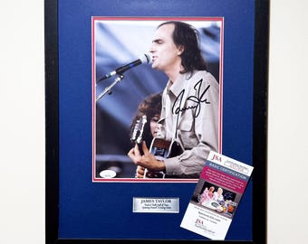 James Taylor Signed Photo | Framed Wall Art | Singer-Songwriter Collectible | JSA COA | Music Legend Autograph Gift