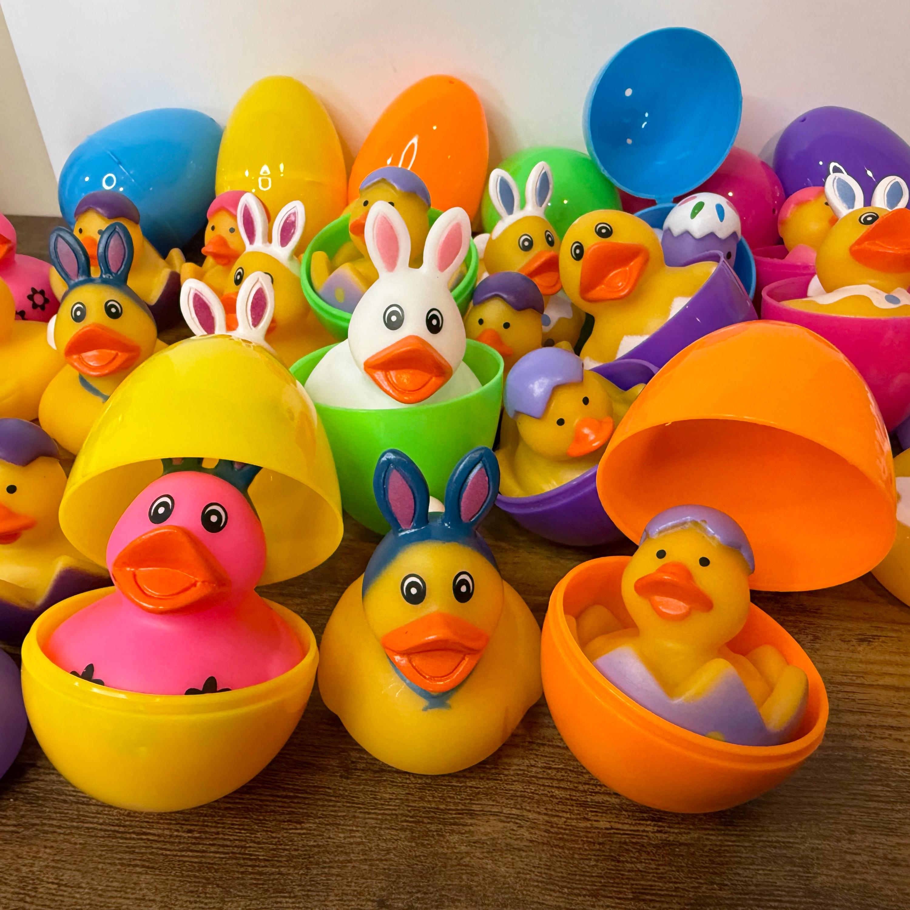 Pre-Filled Easter Eggs With Plush Bunny, Jumbo 7" Bright