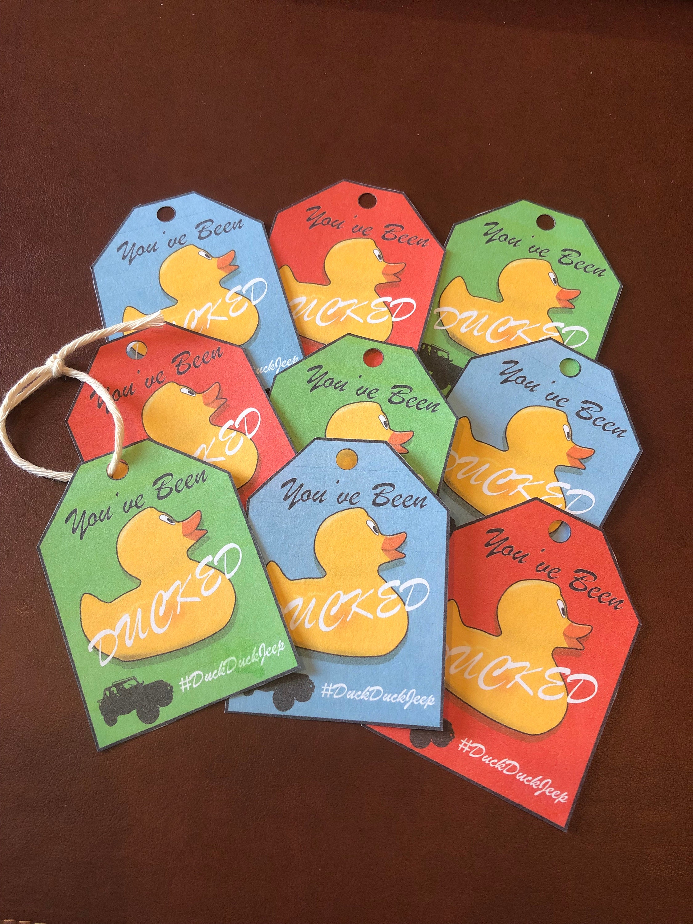Printable "You've Been Ducked" Tags - Easy Tie to Your Ducks (Immediate Download)