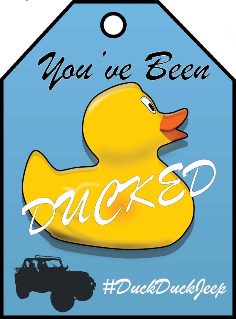 Printable Duck Duck Jeep Tags Easy Tie to Your Ducks Etsy
