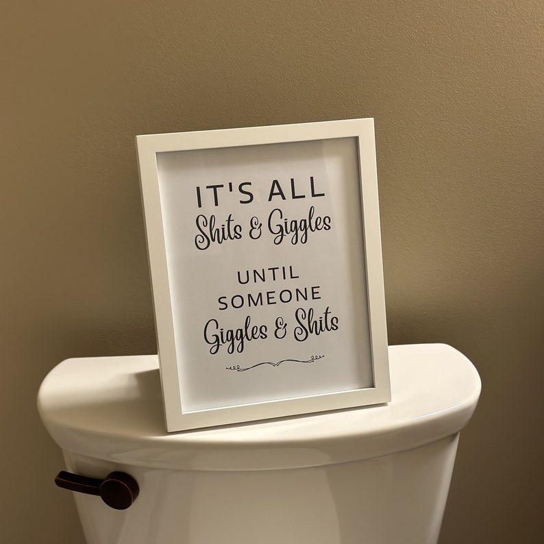 Set of 18 Hilarious Bathroom Signs Downloadable PDF Etsy