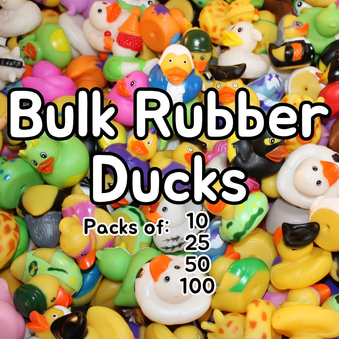 Bulk Assorted Rubber Ducks Perfect for Ducking Adventures and Duck Duck SUV Packs of 10 25 50 100 Optional Tote Bag Available Etsy