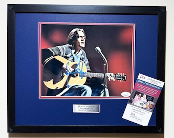 James Taylor Signed Photo | Framed Wall Art | Singer-Songwriter Collectible | JSA COA | Music Legend Autograph Gift
