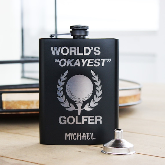8oz Worlds Okayest Dad Stainless Steel Flask 8oz Worlds Okayest Dad Stainless Steel Flask