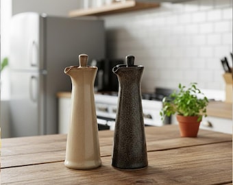 Japanese Ceramic Olive Oil Dispenser, Kitchen Oil Container, Olive Oil Bottle, Cooking Essentials, Modern Kitchen Decor, Housewarming Gift