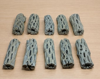 10 piezas de cactus de madera de cholla de 7,6 cm (2,5 cm de grosor), decoración de madera para acuarios, maderas para acuarios, paisajismo acuático y peceras, madera flotante para acuarios.