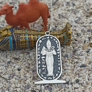 Osiris Handmade Sterling Silver Necklace  Chain Costume Jewelery Ancient Egypt GOD Osiris God of the underworld