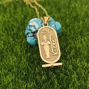 Osiris Handmade Sterling Silver Necklace  Chain Costume Jewelery Ancient Egypt GOD Osiris God of the underworld