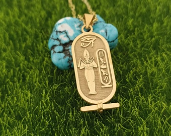 Osiris Handmade Sterling Silver Necklace  Chain Costume Jewelery Ancient Egypt GOD Osiris God of the underworld
