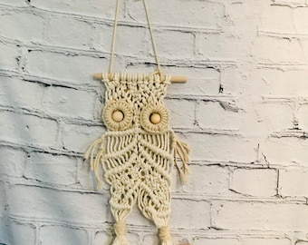 Macrame Owl Boho Decor Macrame Decor Macrame Crafts - Etsy