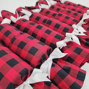 Re-craquelins de Noël | Bonbons réutilisables sans déchets faits à la main | Ultra haute qualité | Plaid américain | Boîte de 8