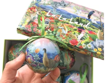 Christmas Tree Bauble Set - Nature Dwellings | Christmas Decorations | Box of 6