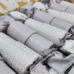 Re-craquelins de Noël | Bonbons réutilisables sans déchets faits à la main | Ultra haute qualité | Argent & Glace | Boîte de 8
