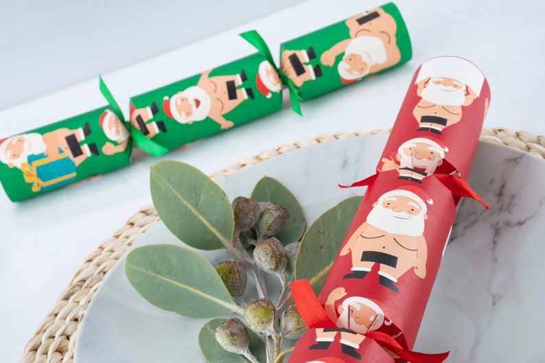 Kerst Crackers Kerst Bonbons Ondeugende Kerstman DIY Kit Etsy België