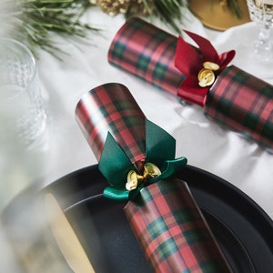 Luxe, Tartan, 13" Ultra Haute Qualité, Bon Bon Fait Main - Boîte de 8 | Bonbon Crackers