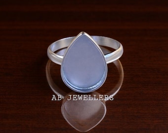 Sterling Silver Pear Bezel Ring Cabochon Setting, Resin DIY Crafts