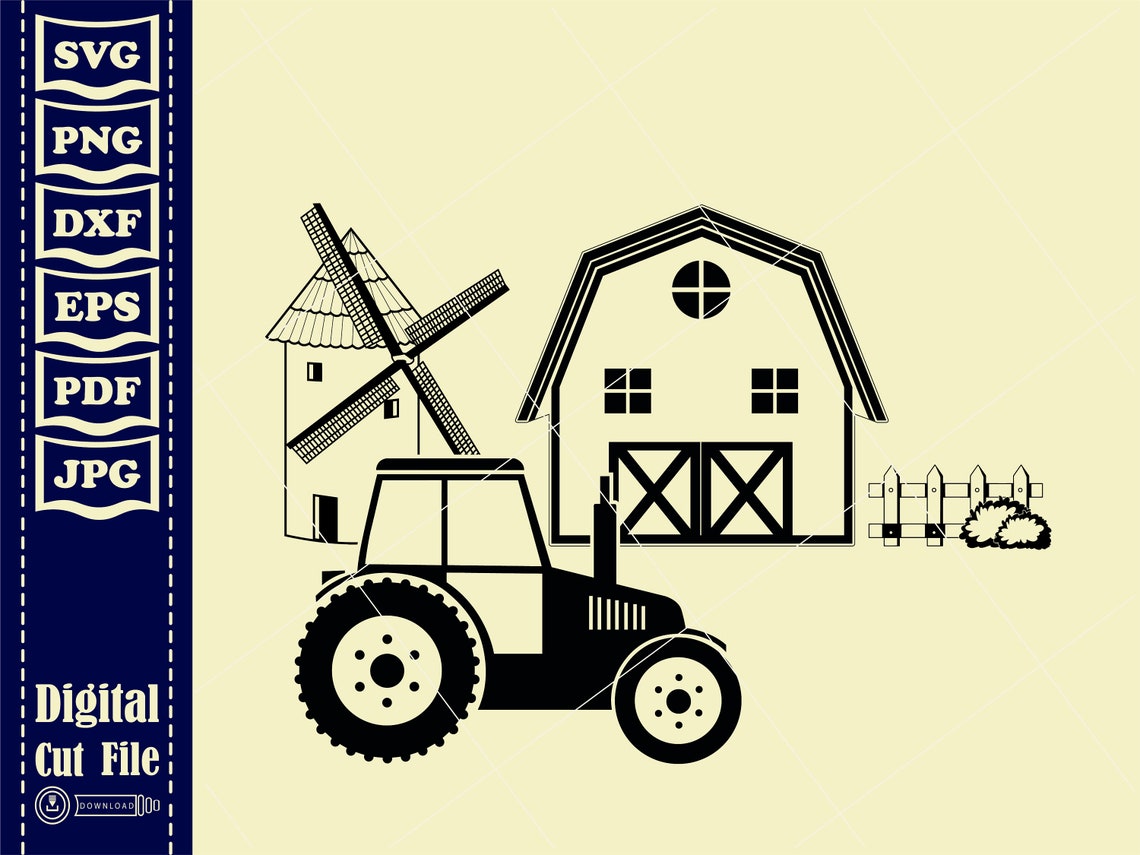 Windmill SVG Wind Turbine Svg Farm Barn Svg Gristmill Svg - Etsy Canada