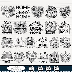 Home Sweet Home SVG Bundle House Designs