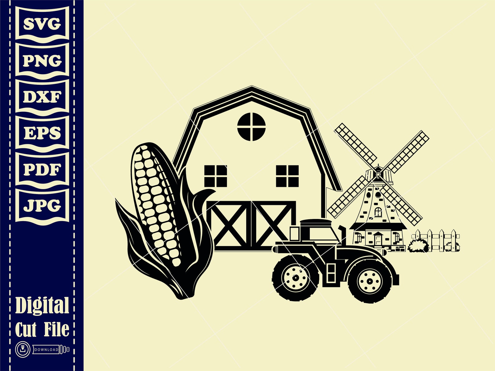 Windmill SVG Wind Turbine Svg Farm Barn Svg Gristmill Svg - Etsy Canada