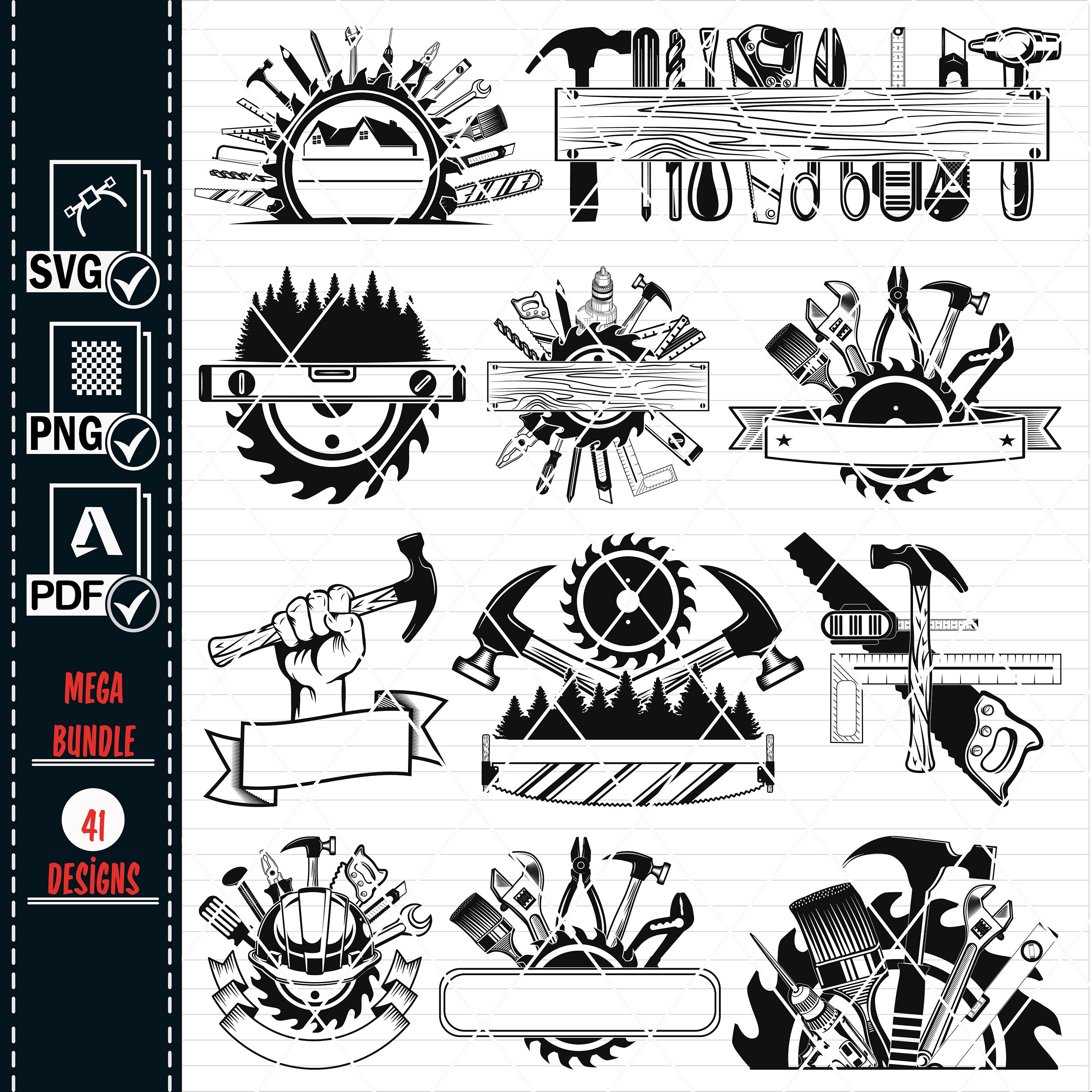 Carpenter Tools SVG Bundle, Skull Designs (digital Download) - Etsy