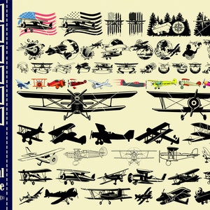 Biplane SVG #1, propeller plane svg, biplane vector, Split Old Planes Monogram, Svg files for Cricut Silhouette, svg eps png,Cricut cut file