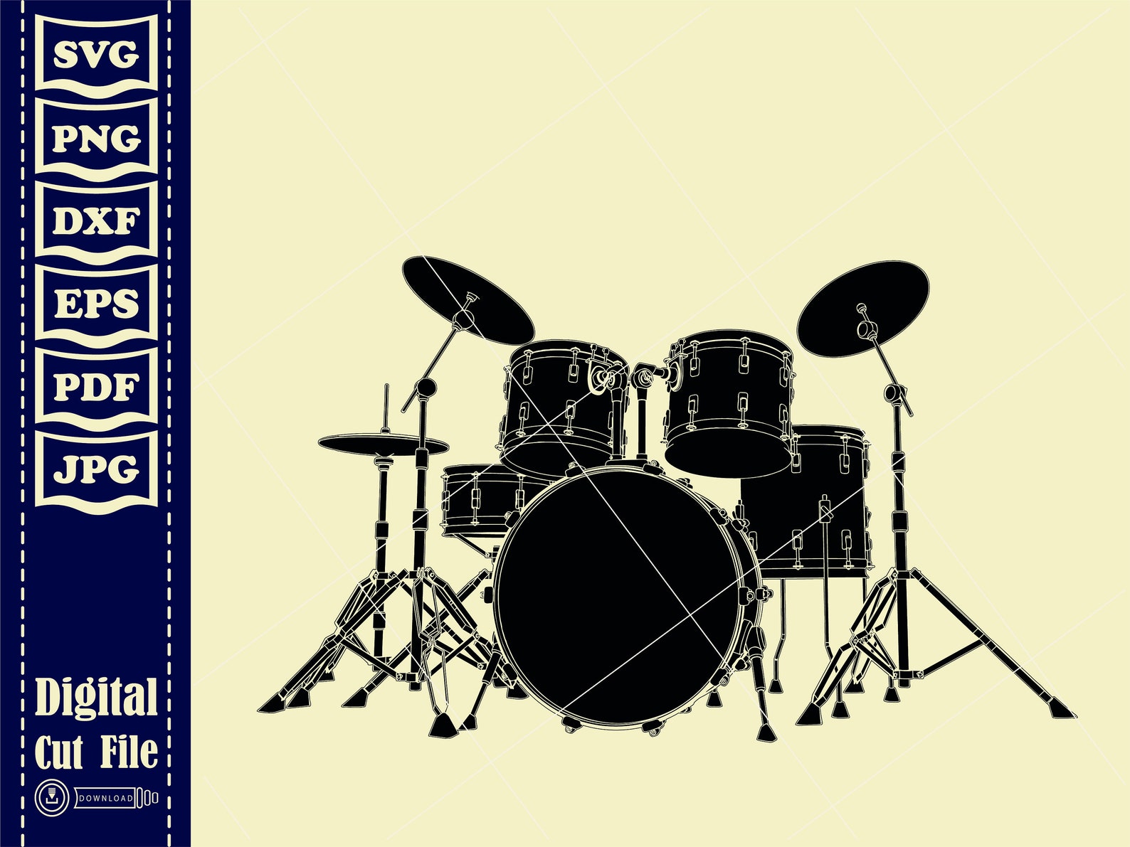 Drum Svg Drummer Svg Music Clipart Musicians Svg File - Etsy
