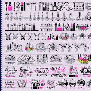 Make-up SVG-bestand, gelaagde SVG-make-up, make-up SVG-bundel, gesneden bestand, clipart, digitale bestanden, make-up Quotes Svg, Cricut voor Svg-bestanden, png-bestand