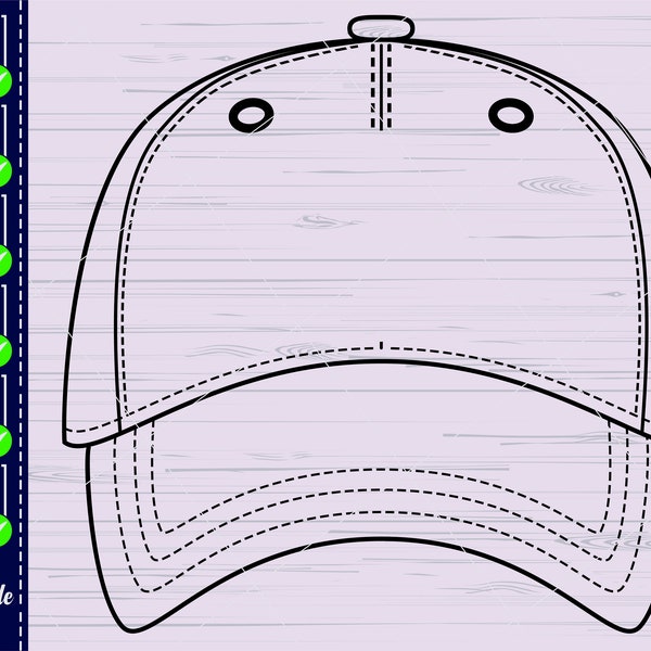 Baseball Cap SVG #2, Baseball Cap SVG, Hat Svg, Baseball Cap Clipart, Baseball Cap Files for Cricut, Cut Files For Silhouette, Dxf, Png, Eps