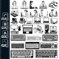 Computer SVG Bundle \ Laptop SVG \ Desktop SVG \ Moniter Svg \ Computer ...