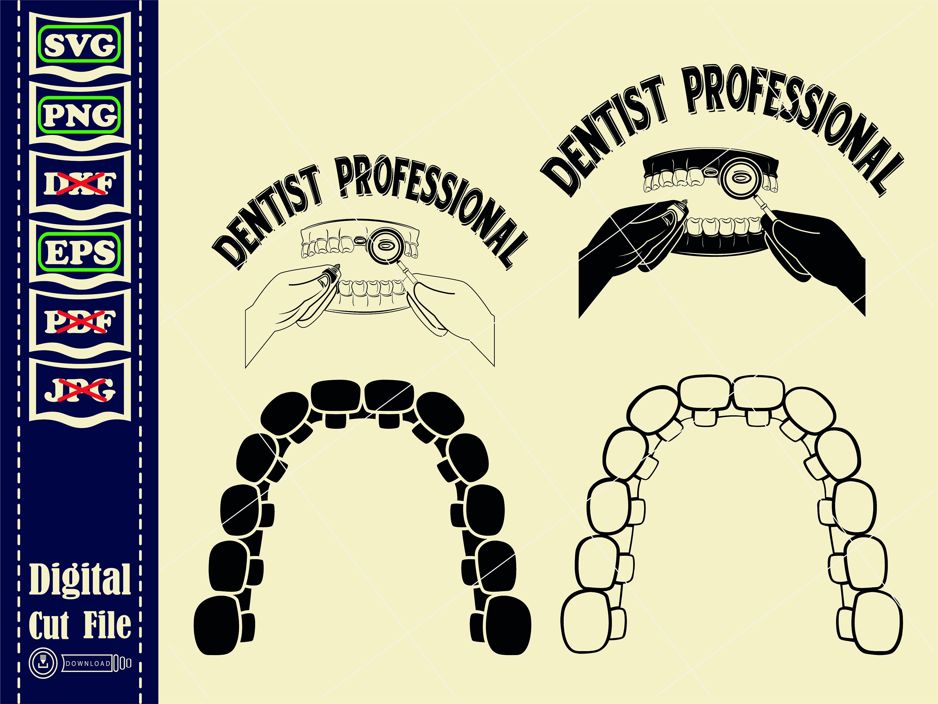 Dentist Svg Files Dental Svg Tooth Svg Dentist Clipart Etsy