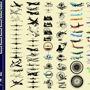 Airplane Svg bundle #1, Airplane svg, Biplane Svg, Airplane cut file, Airplane clipart, Airplane Monogram, Airplane Png, Airplane vector,