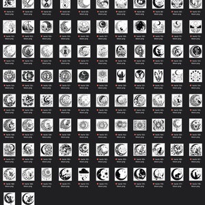Mystical Moon SVG Mega Bundle, Celestial Vector Graphics (Digital Download) image 6