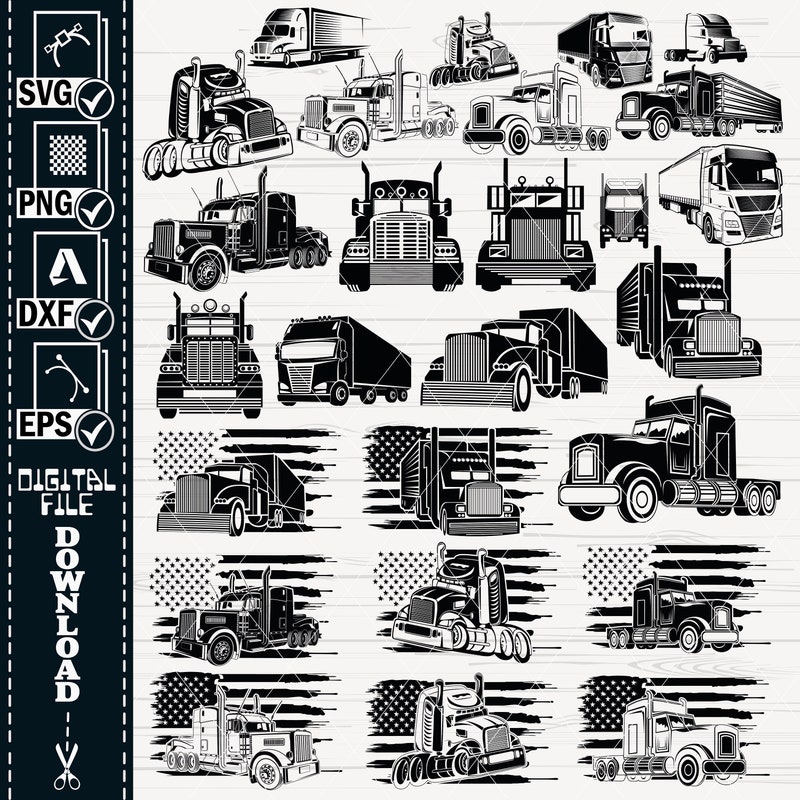 Truck Stencils - Etsy