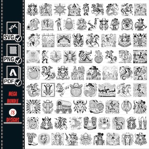 Cowgirls SVG PNG Bundle, Horse Riding, Lariat eps, Western svg, Clip Art, Retro Cowgirl SVG Bundle, Cowgirl Silhouette png, Vintage Cowgirl