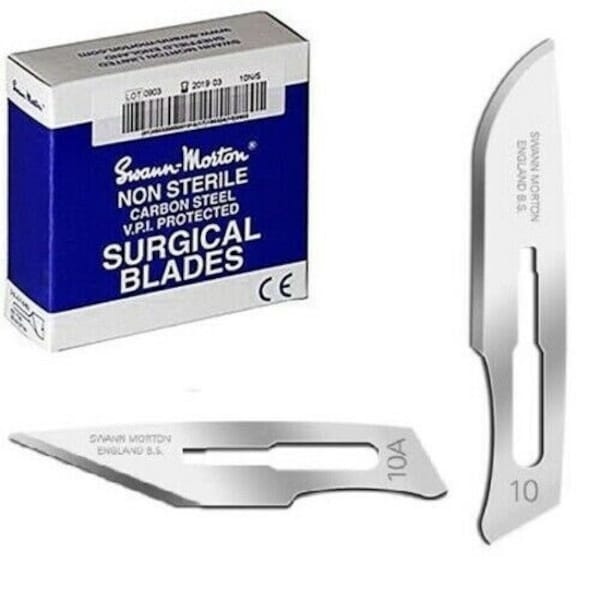 Swann Morton Scalpel Blades No. 6, 10, 10A, 11, 11p, 12 & More Art ,Craft and Modellers, Blade Tools from Beauty Mercado