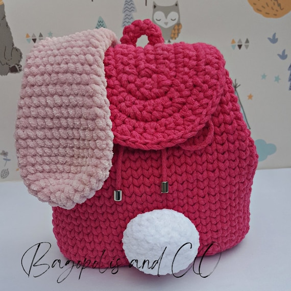 How to make an Easy Crochet Bunny Backpack- Free Pattern - A
