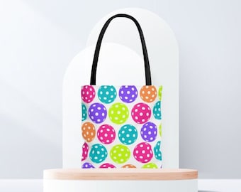 Pickleball Tote tas, boodschappentas, handtas, vrouwen schoudertas, Pickleball patroon tas - leuke Pickleball grafische strandtas - Pickleball tas