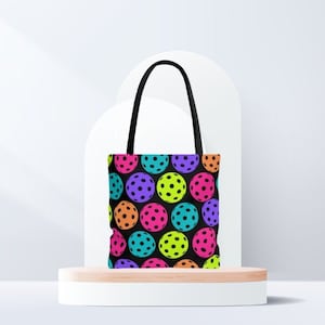 Pickleball Tote Bag, Pickleball Gift for Women, Pickleball Gift Pickleball Player, Canvas Tote Bag